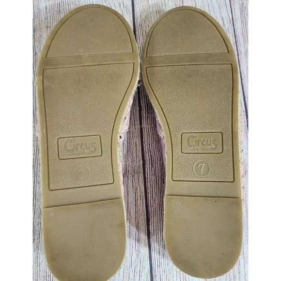 Circus By Sam Edelman Linda Espadrilles Women's US 7 Pink Black Rhinestones - Picture 9 of 10